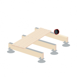 Bande d'étanchéité pour terrasse bois – 80 mm x 20 m
