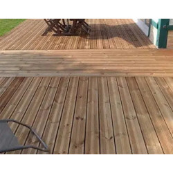 Lames de terrasse autoclave marron choix B