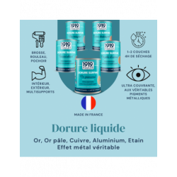 Peinture Dorure Surfine – Effet métal haut de gamme 0.125 l