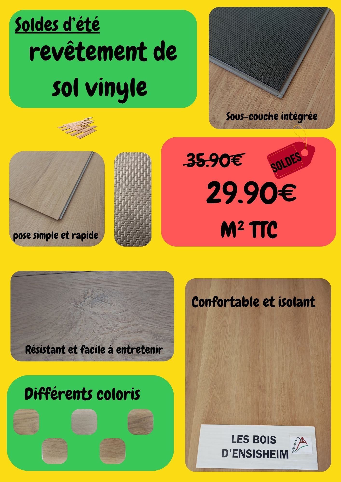 Soldes d'Été - Offres Exceptionnelles sur le Revêtement de Sol Vinyle !